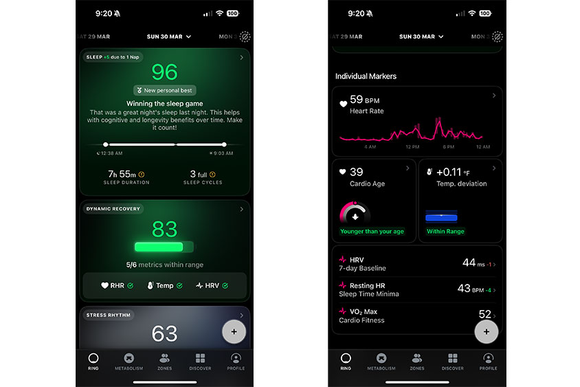 UltraHuman Ring Air App